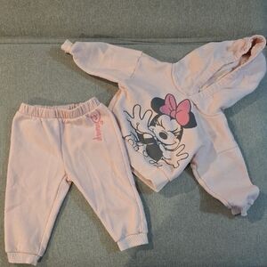 Disney Minnie Mouse Pink Kids Sweatpants Set